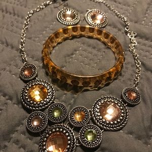 Necklace Bracelet and Earring Set